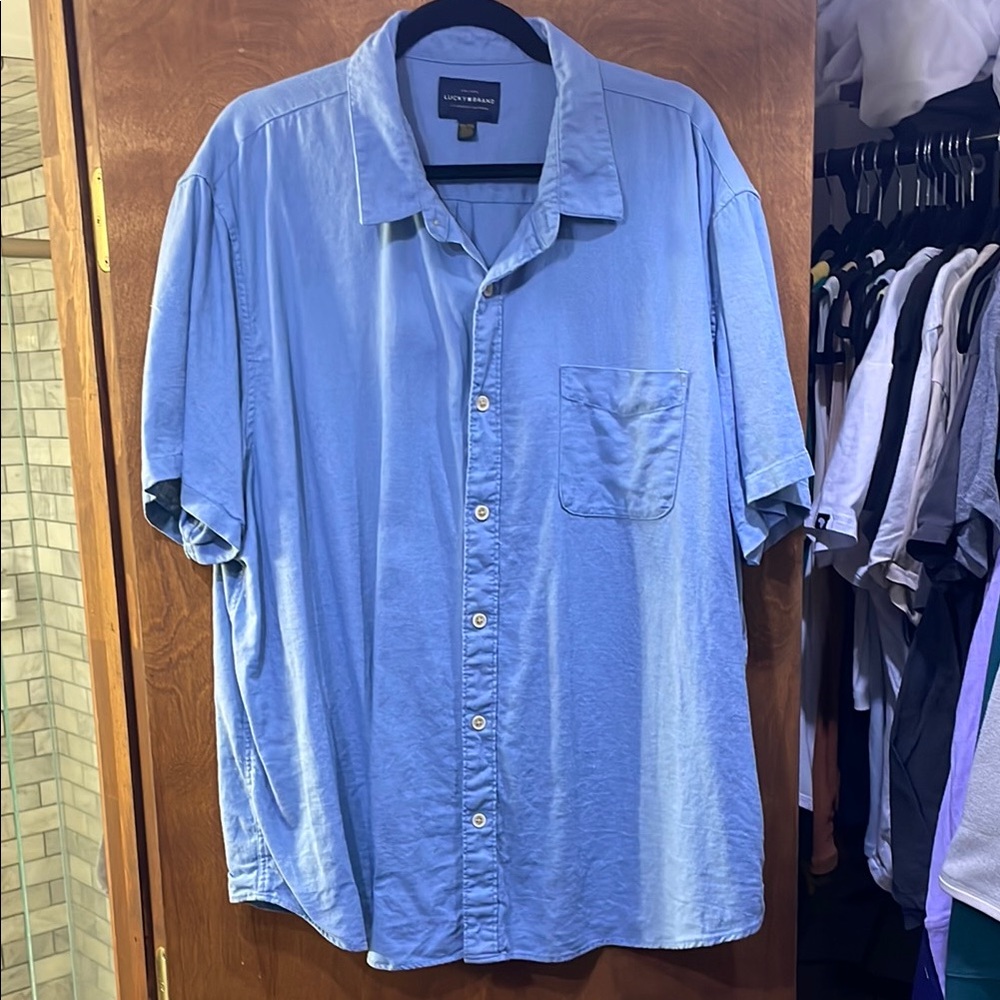 Lucky Brand Blue Casual Button Down Shirt